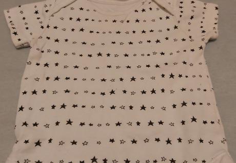 Body s krátkym rukávom čierne hviezdičky george 80, george,80