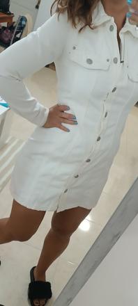 Riflovy kabatik predlzena riflovka, s