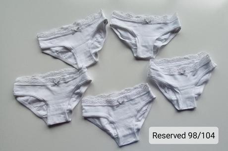 Nohavičky s čipkou, každé oblečené raz, reserved,98