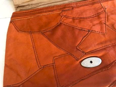 Kožená listová kabelka,