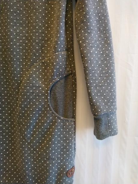 Dámska sivá mikina - rolák, bodkovaná, coloseum, s, s