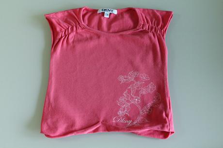 Dkny tričko, ružové s obrázkom, veľ. 12 mes., 80