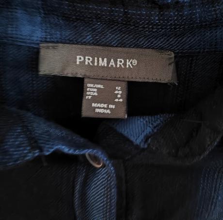 Modrá karovaná košeľa, primark,l