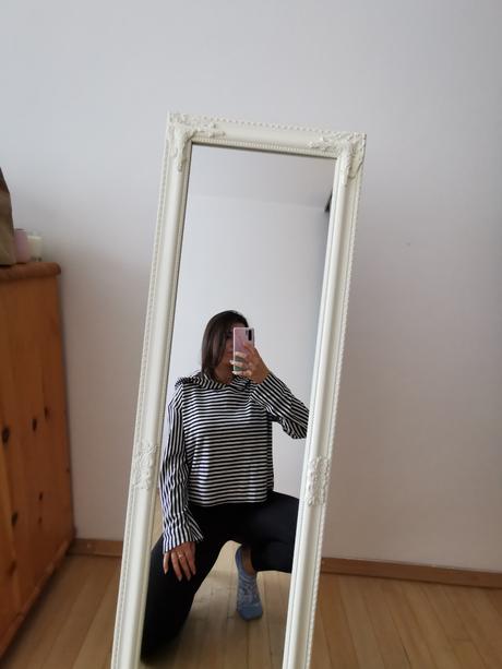 Pásikavá oversized mikina, reserved,m