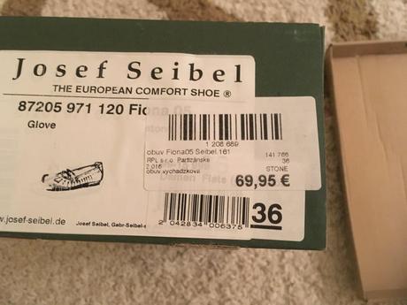 Kožené balerínky josef seibel, 36
