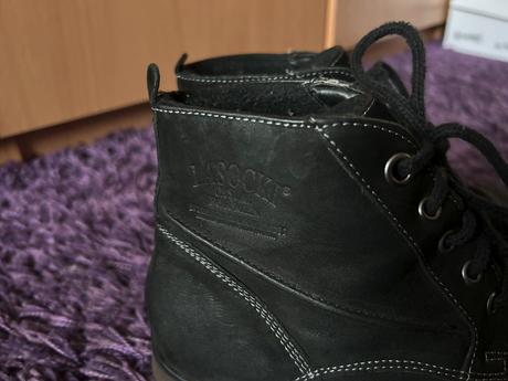 Vysoké kožené topánky lasocki č. 40, lasocki,40