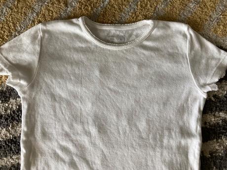 Krémové tričko so vzorom, lindex,122