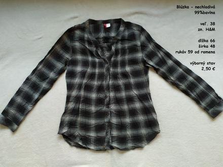Blúzka - nechladivá, h&m,38