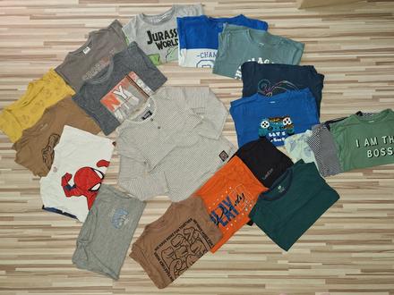 Tričko dlhý rukáv 19ks, 122–134