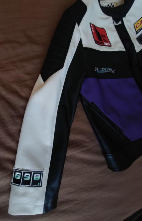 Koženková bunda, bershka,s