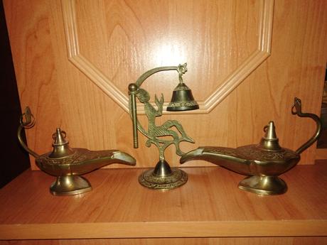 Mosadzné aladinove lampy,