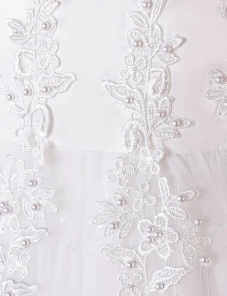 Šaty na prvé sväté prímanie čelenka balerínky, 152