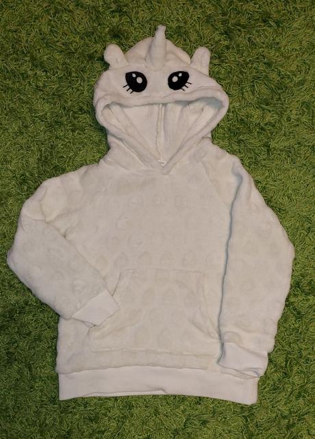 Biela mikina jednorožec, 116