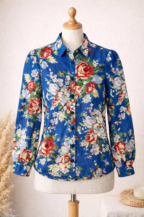 Dámska kvetovaná košeľa, l