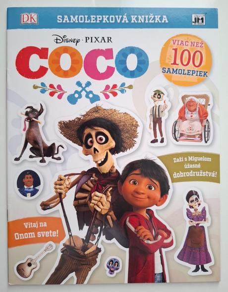 Knižka disney pixar "coco" s nálepkami,