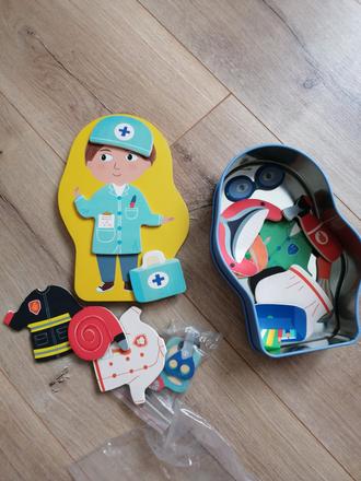 Djeco magnetické obliekanie, povolania, 