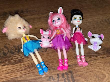 Mattel bábiky enchantimals + zvieratká,