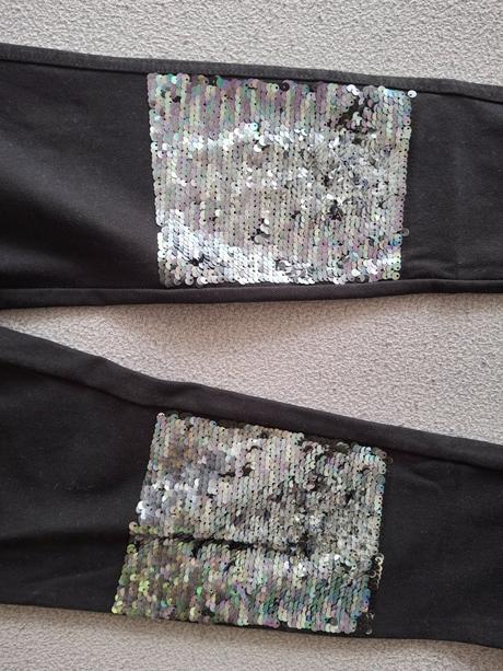 Dievčenské čierne džeginy., h&m,152