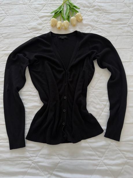 Čierny elastický svetrík amisu, amisu,s