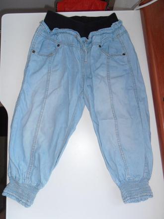 Trištvrťáky rifľové detské unisex, 140