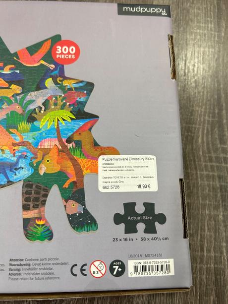 Mudpuppy puzzle tvarovane dinosaury,