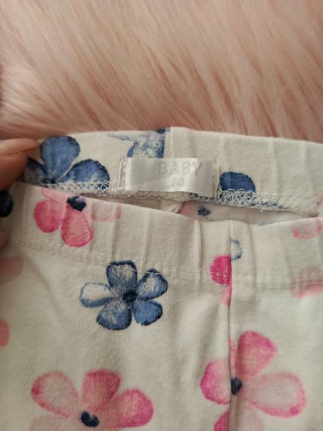 2 ks tenké riflové leginky + 1 ks gratis, h&m,80