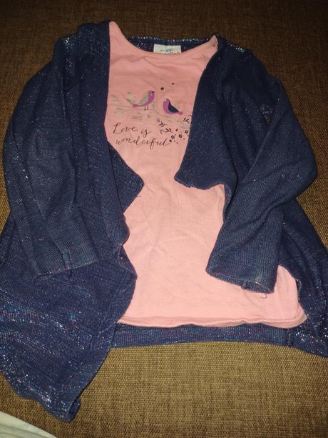 Tričko so všitým svetríkom v.110, topolino,110