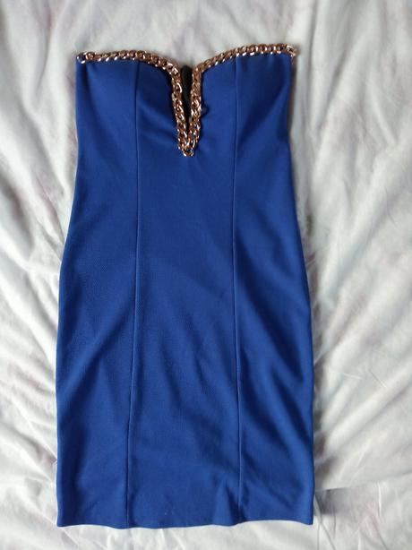 Kralovske modre saty s retiazkou, m