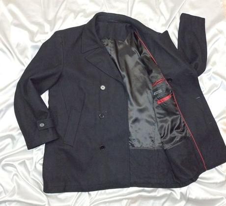 Kvalitný čierny pánsky kabát, authentic,xl