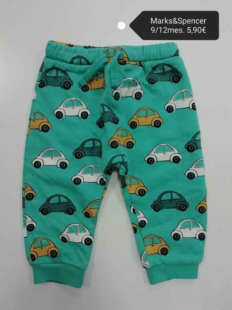 Tepláky s autami, marks & spencer,80