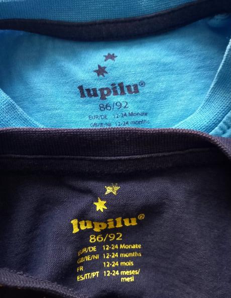 2x tričko - 86/92, lupilu,86