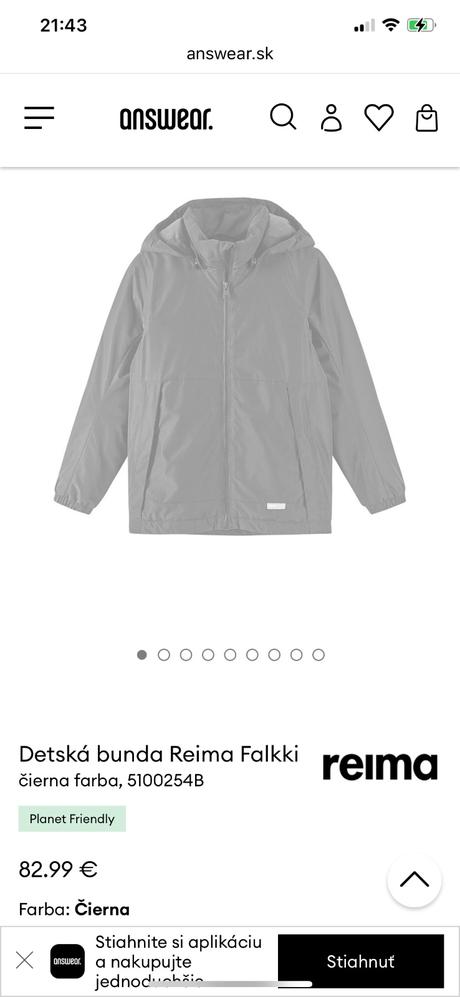 Reima falkki prechodná bunda 122/128, reima,122 / 128