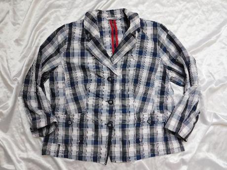 Damsky kvalitny karo blejzer/sako, 48