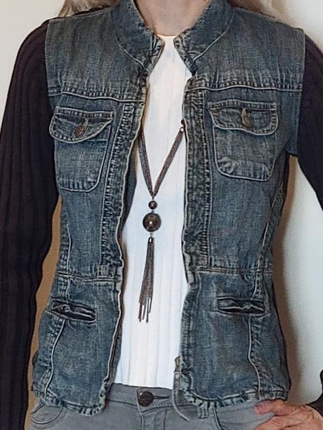 Next riflová bunda+ pletenina, next,38