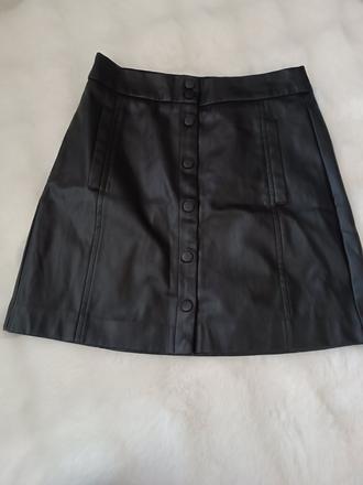 Koženková sukňa., stradivarius,xs