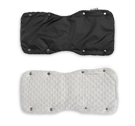 Sensillo rukávnik na kočík delený minky čierny, 