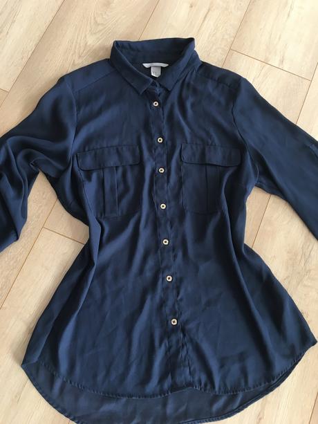 Tmavomodrá blúzku, h&m,44