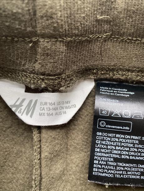 Chlapčenské tepláky, h&m,164