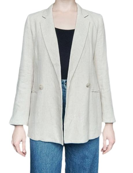 Sako s podielom ľanu, h&m,s