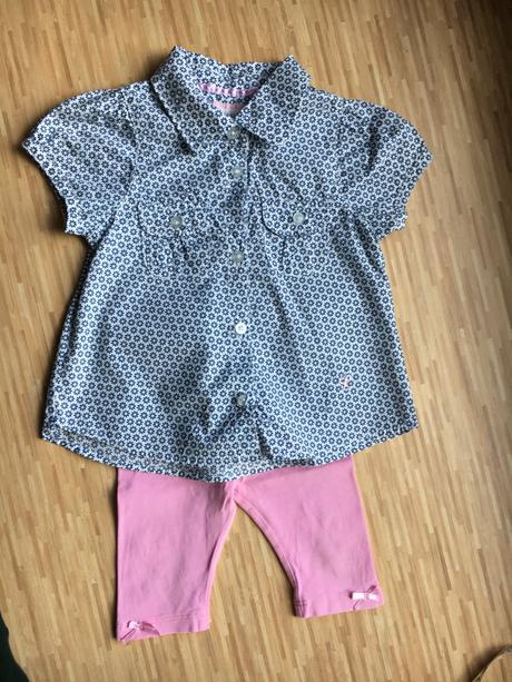 Letna bluzocka s 3/4 leginkami, h&m,74