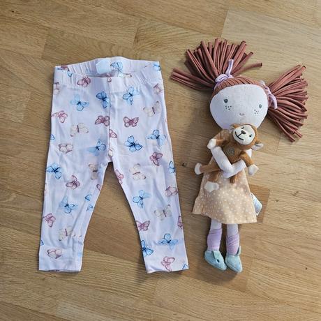 Legínky s motýlikami h&m 74, h&m,74