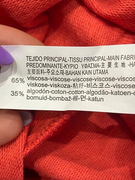 Dámska červená crop mikina s nápisom bershka (s), bershka,s