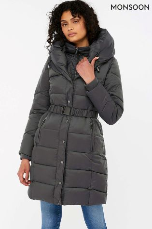 Zimná bunda s golierom, monsoon,44 / 46 / xl / xxl