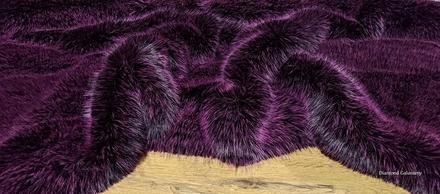Elegantná umelá kožušina - magenta pro - cena za 1, 