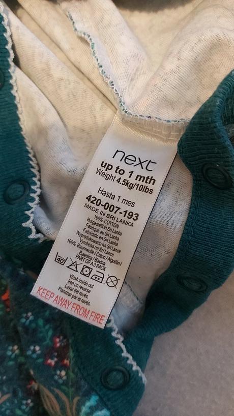 Set overalov/pyžamiek next 56, next,56