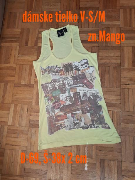 Dámske tielko, mango,s