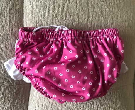 Ružové kvetované plavkové nohavičky s volánom92/98, 92