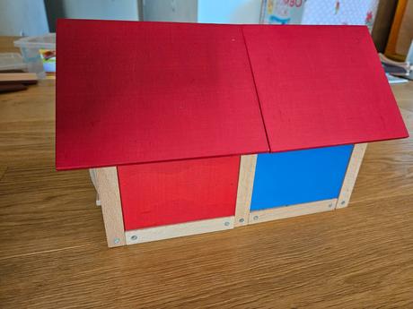 Drevena magneticka stavebnica tosa dvojdomcek,