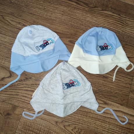 Tenka čiapočka na viazanie 44 autíčko, 68