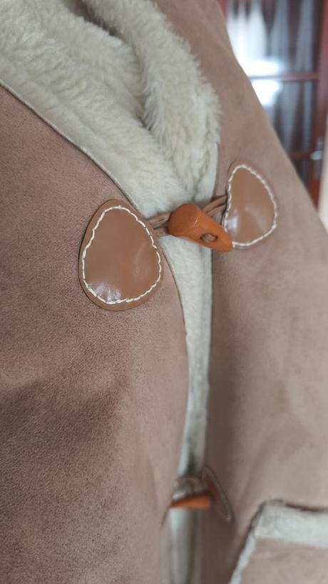 Svetlohnedý zimný kabát/kožuch, m